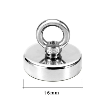 Heavy-Duty Neodymium Fishing Magnet with Eyebolt (Super Strong Pull)